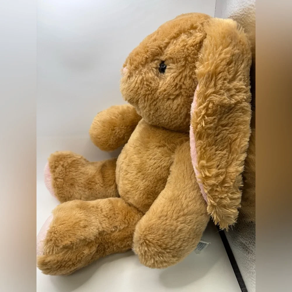 ✨3/$30 Build A Bear 2015 16” Brown / Pink Bunny Rabbit Plush Stuffed Animal Toy - Picture 2 of 6